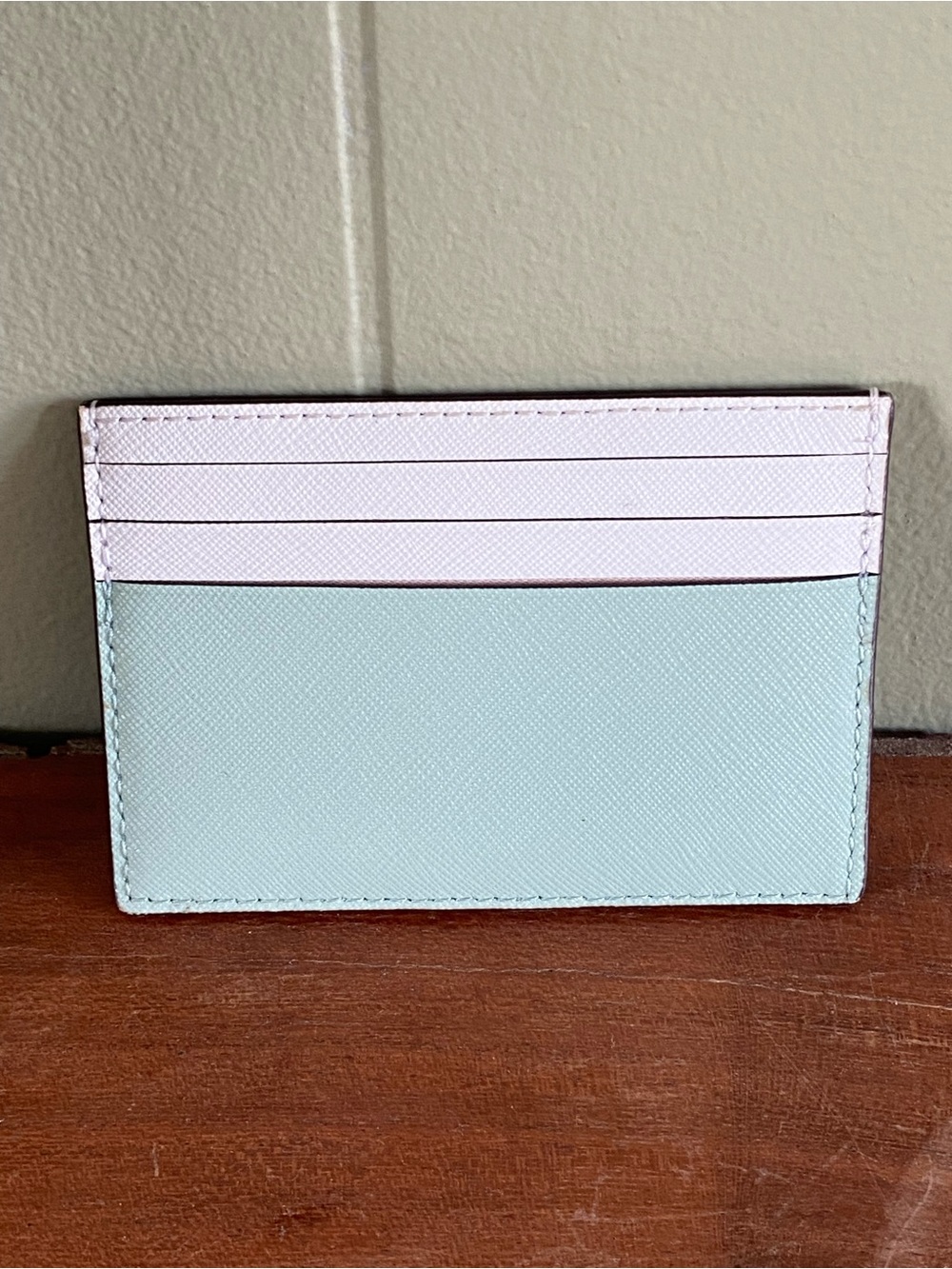 kate spade Two-Tone Leather Card Holder - Picture 4 of 6